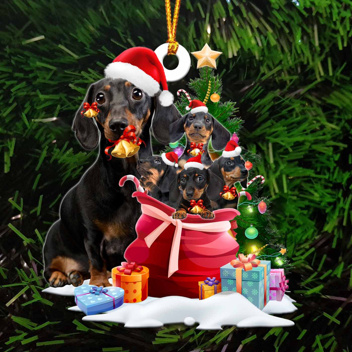Car Pendant Sleeping Dog Angel Home Decor Acrylic Showcase Hanging Ornaments For Doors