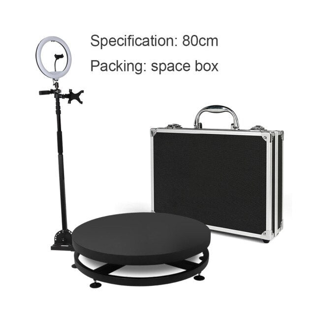 New 360 Photo Booth Wireless Automatic Rotating Selfie Wedding Photobooth Intelligent Operation Slow Motion Machine Video Camera
