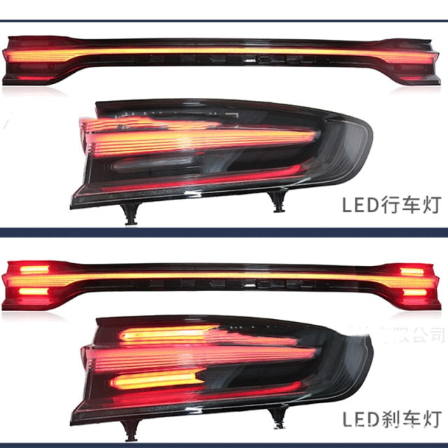A Set LED Tail Light Assembly For Porsche Macan 2014-2017 Driving light + brake light + turn signal Car Accessories