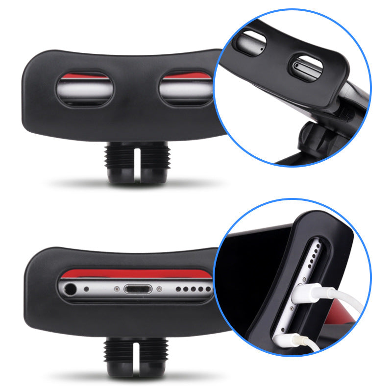 Automotive Headrest Rear Seat Mobile Phone Tablet Computer Stand 360 Degree Rotation