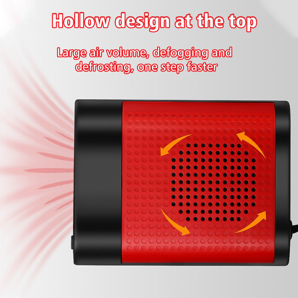 1000W Car Heater 12V Portable Electric Heating Fan Defogger Defroster Demister