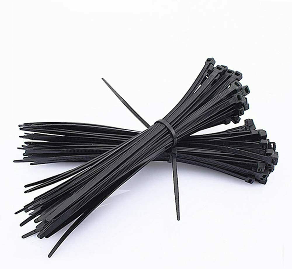 100 Cable Zip Ties 12 Inch Long Cable Ties Super Strong Nylon Cord Wrap Black