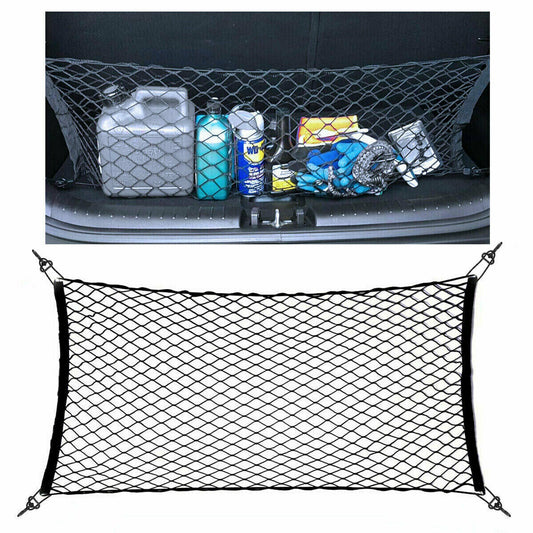 Trunk CARGO NET Car Nylon Elastic Mesh Organizer Truck SUV Universal 4 Hook Rear