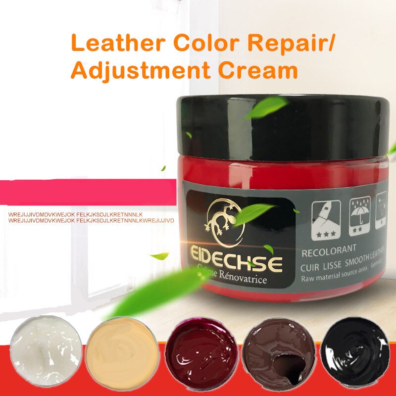 Leather Recoloring Balm Repair Kit Liquid Skin Repair Tool Auto Seat Holes Scratch Cracks rips restoration set shoes No Heat