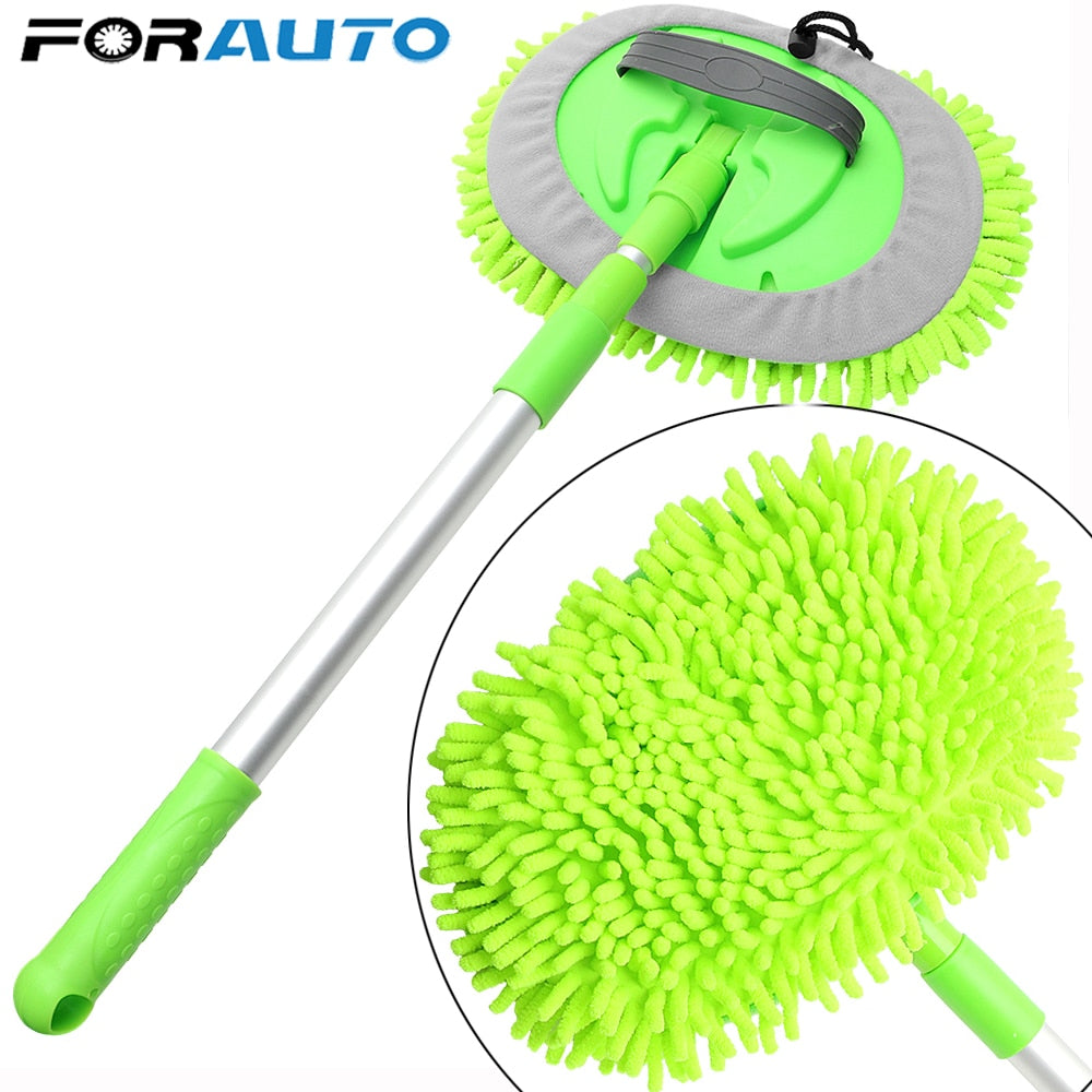 FORAUTO Car Washing Mop Car Cleaning Dust Wax Adjustable Mop Car Accessories Window Wash Tool Auto Care Detailing Car-styling