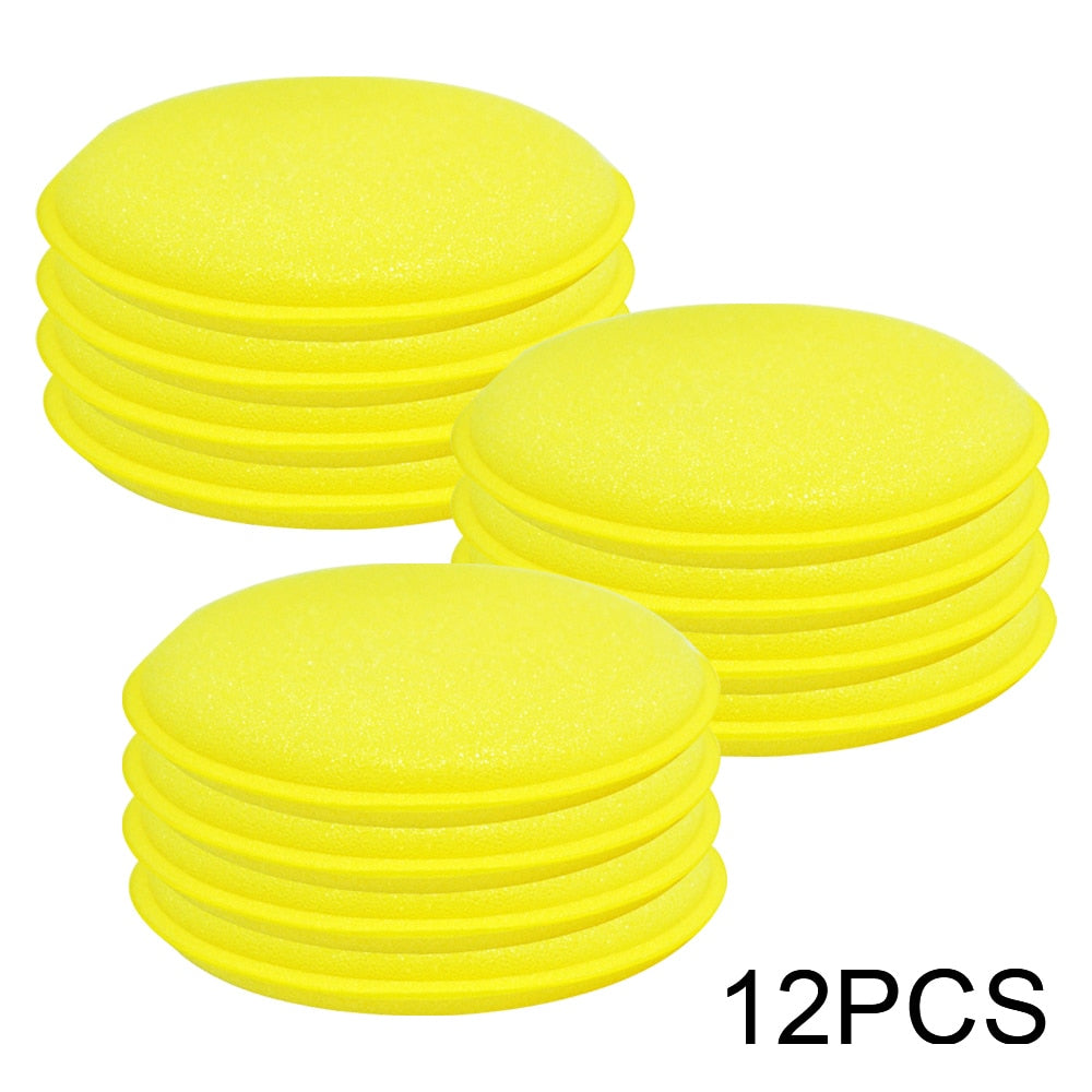 Car Foam Sponge Wax Applicator Cleaning Detailing Pads Wax Soft Sponge Cleaning Accessories Dust Remove Auto Care Polishing Pad