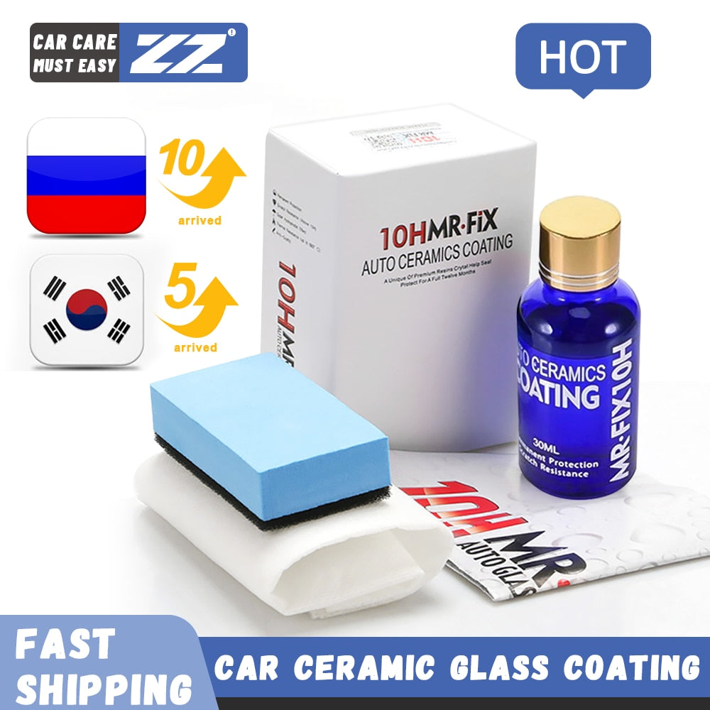 30ml 10H Anti-Scratch Auto Ceramic Glass Coat Liquid Hydrophobic Paint Care Polish Super Detailing Coating For Car Styling