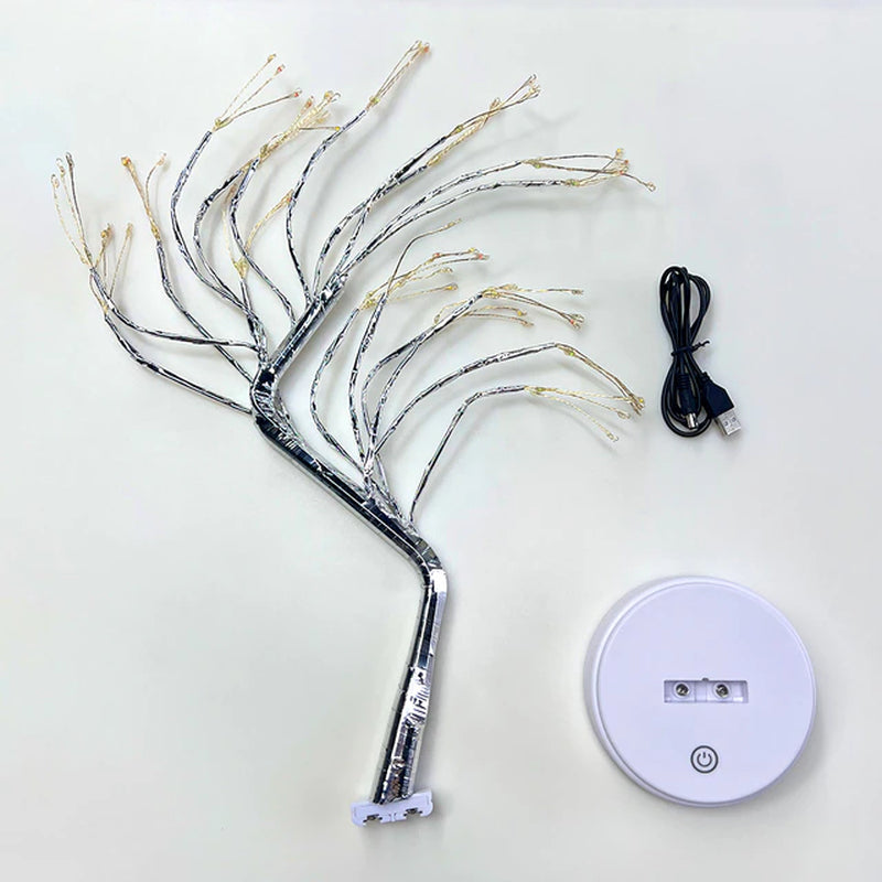 Tabletop Tree Lamp, Decorative LED Lights USB or AA Battery Powered for Bedroom Home Party