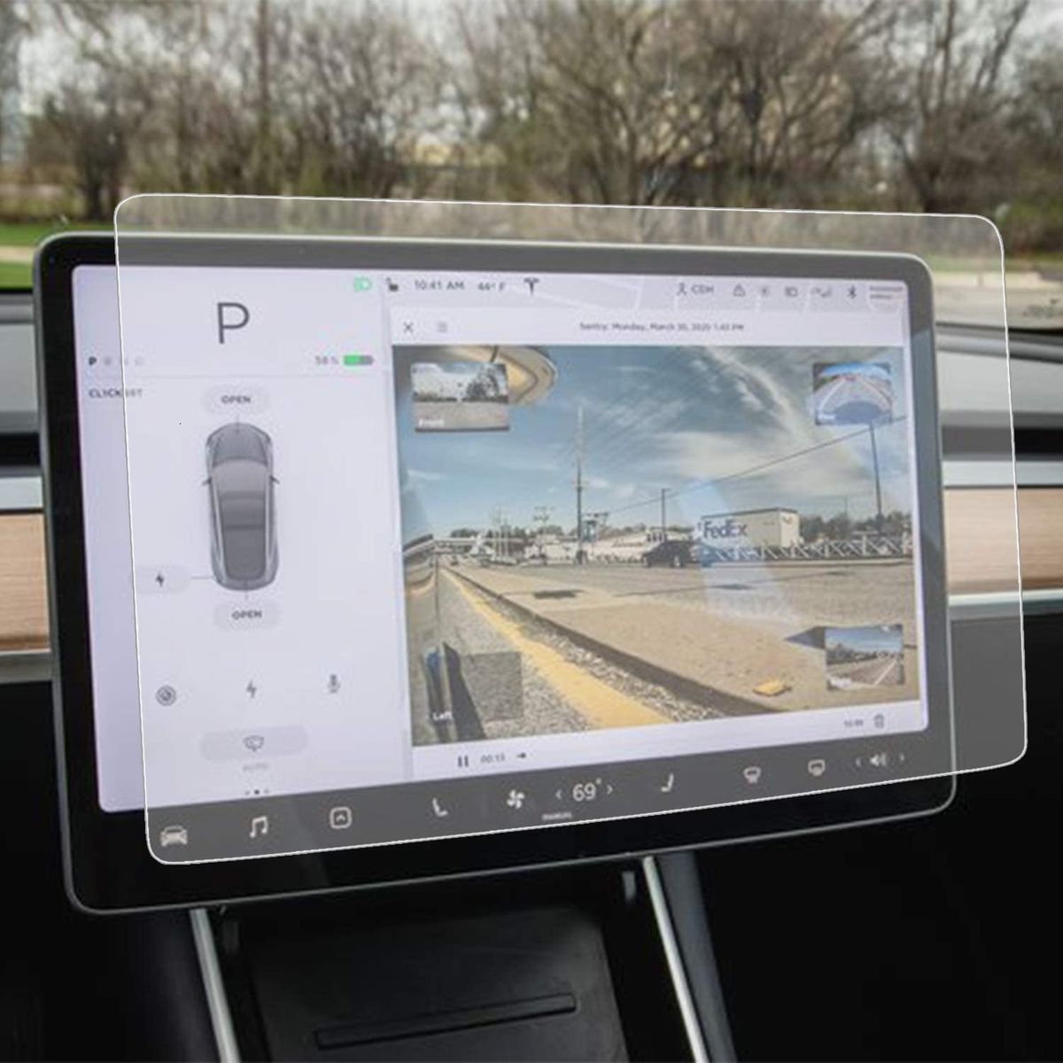NEW Tempered Glass For Tesla Model 3 Y Accessories Center Control Touchscreen Car Navigation Touch Screen Protector Film