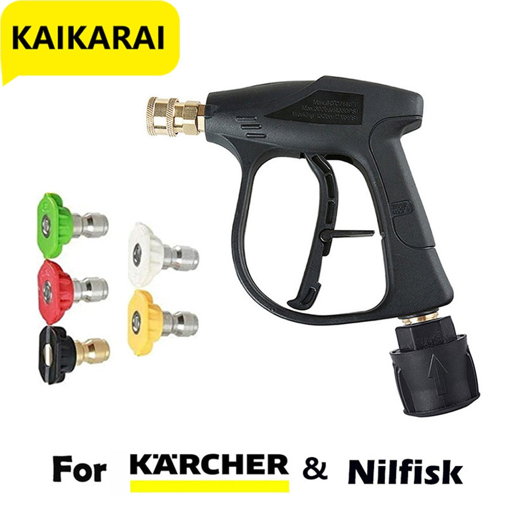 High Pressure Washer Gun Cleaning M22 Hose Connector & For Karcher k2K3K4K5K6k7/Nilfisk Quick connector high pressure water gun