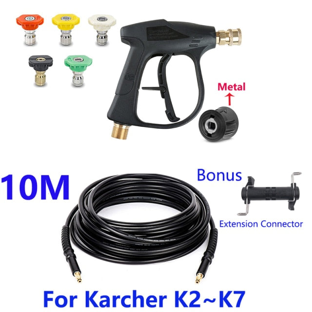 High Pressure Washer Gun Cleaning M22 Hose Connector & For Karcher k2K3K4K5K6k7/Nilfisk Quick connector high pressure water gun