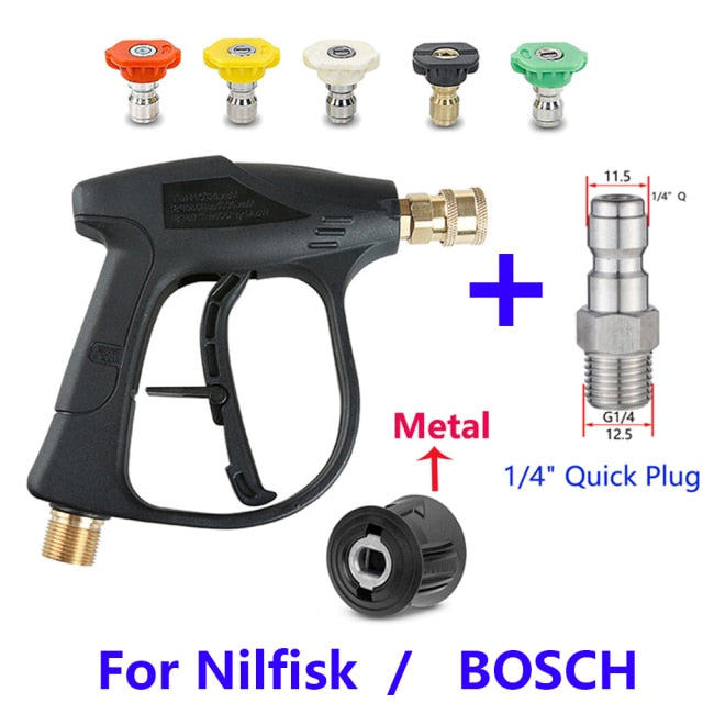 High Pressure Washer Gun Cleaning M22 Hose Connector & For Karcher k2K3K4K5K6k7/Nilfisk Quick connector high pressure water gun